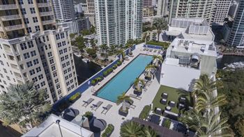 Rooftop river and ocean views